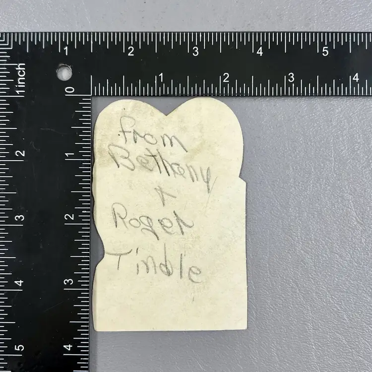 Vintage Valentine Die Cut Farmer Boy On Horse "Pardner Lets Be Valentines" 3.5" Hallmark