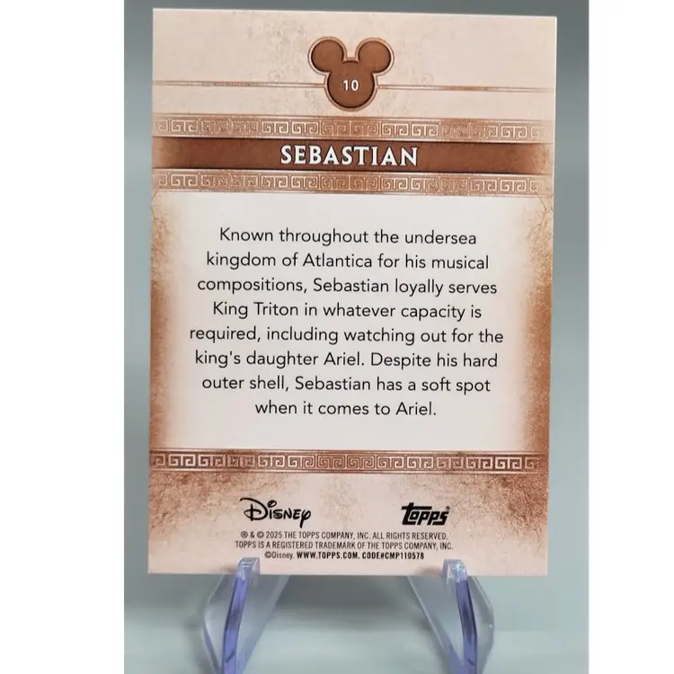 Sebastin 2025 Topps Mint Disney Bronze #10