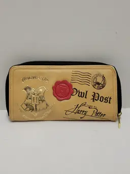 Harry Potter Hogwarts Letter Owl Post Wallet Clutch Has Scuffs