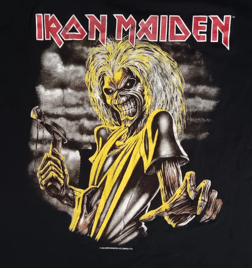 vintage Iron maiden t-shirt heavy metal hard guitar rock concert Judas Priest