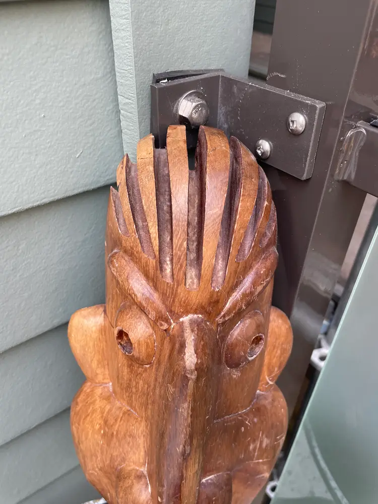 Ulises Jiménez Obregón Hand Carved Wooden Tribal Mask Folk Art Mascara #65 2004