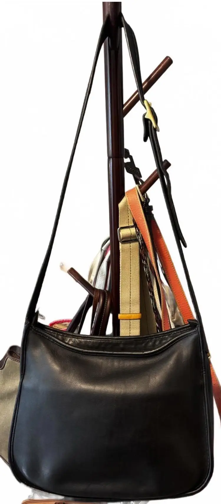 Vintage Coach Taft 9980 Black Leather Shoulder Bag USA 1997