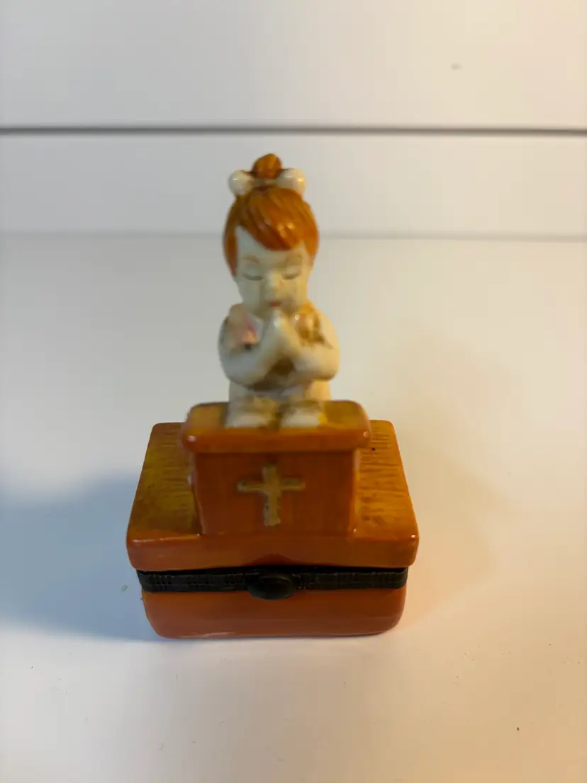 Praying Child Trinket Box