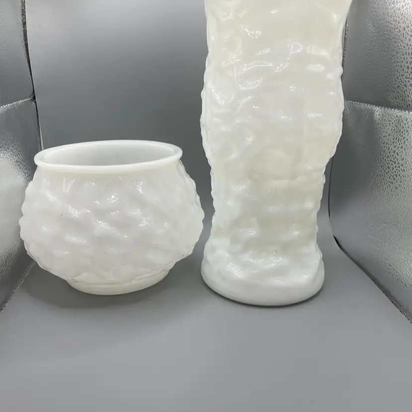 Brody Vase And Planter Milk glass