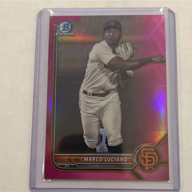 Bowman Chrome 2022 Marco Luciano Pink Refractor /199