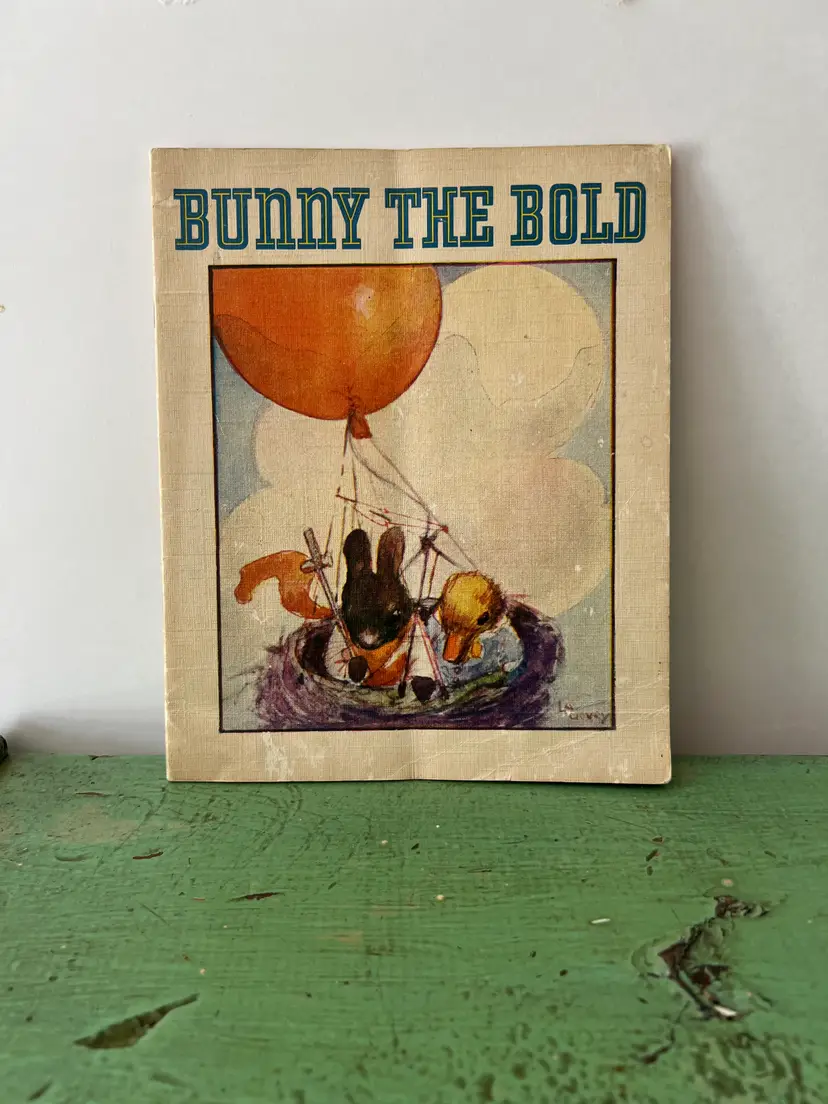 1938 Bunny The Bold Whitman Softcover Book by Lilian A Govey. Vintage Childrens Book
