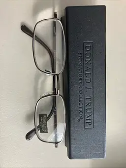 Donald Trump Reader Eyeglasses 2.50+ Signature Collection Bronze Metal Frame