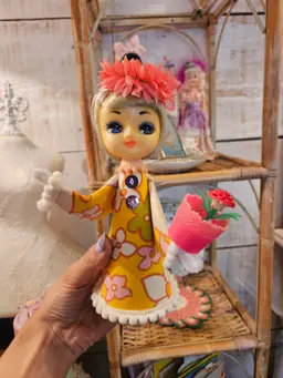 Daisy Cone Doll Assemblage Made by me!