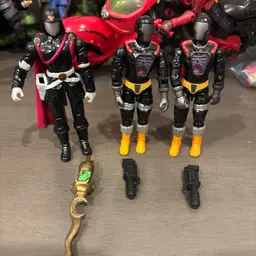 G.I. Joe Cobra Commander And Modern G.I. Joe Cobra Bats
