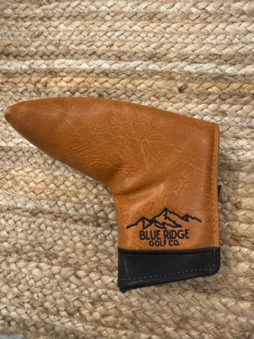 Blue Ridge Golf Co. Walnut Brown & Midnight Black Class Leather Blade HC