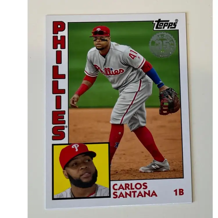 Carlos Santana 1984 Topps Philadelphia Phillies