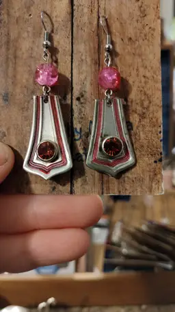 Painted earrings