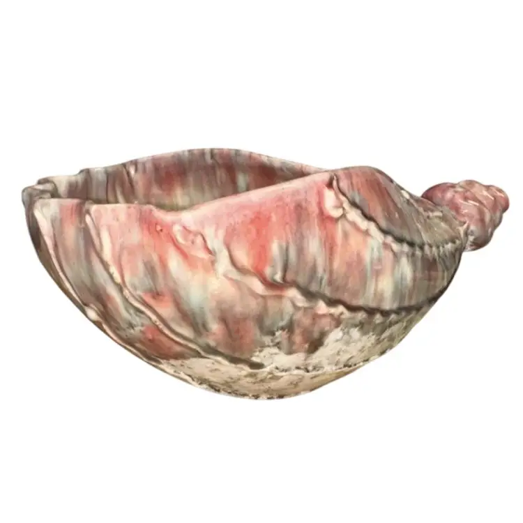 Vintage Italian Fratelli Fanciullacci Retro Glazed Pottery Sea Shell Dish - See Description