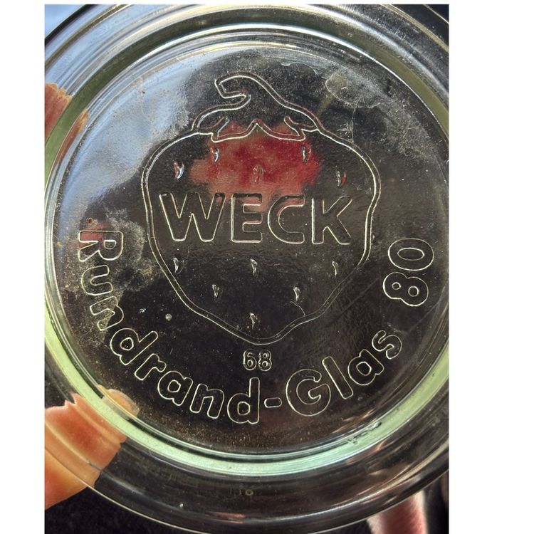 “Weck Rundrand-Glas 80”Strawberry Canning Lid