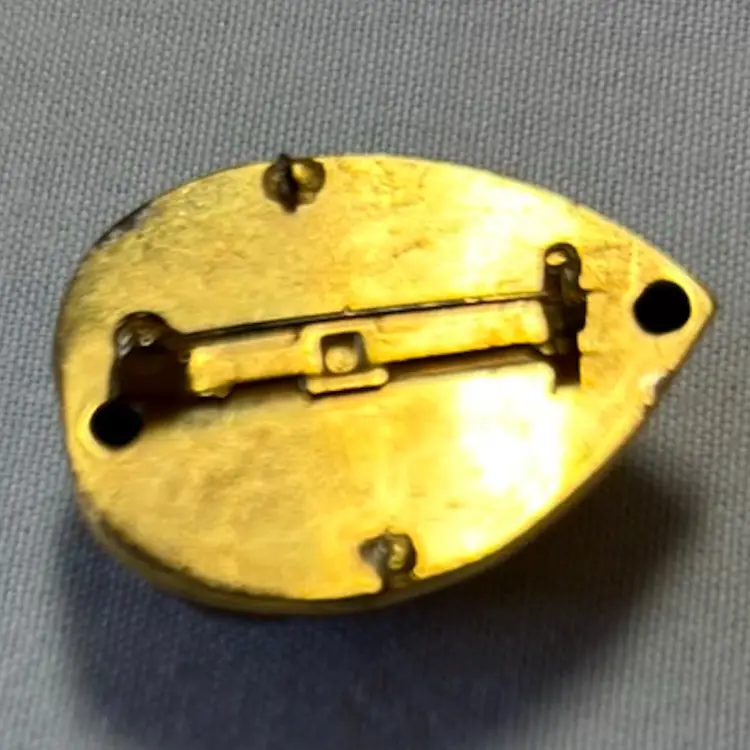 Tree Nut Goldtone Fall Brooch