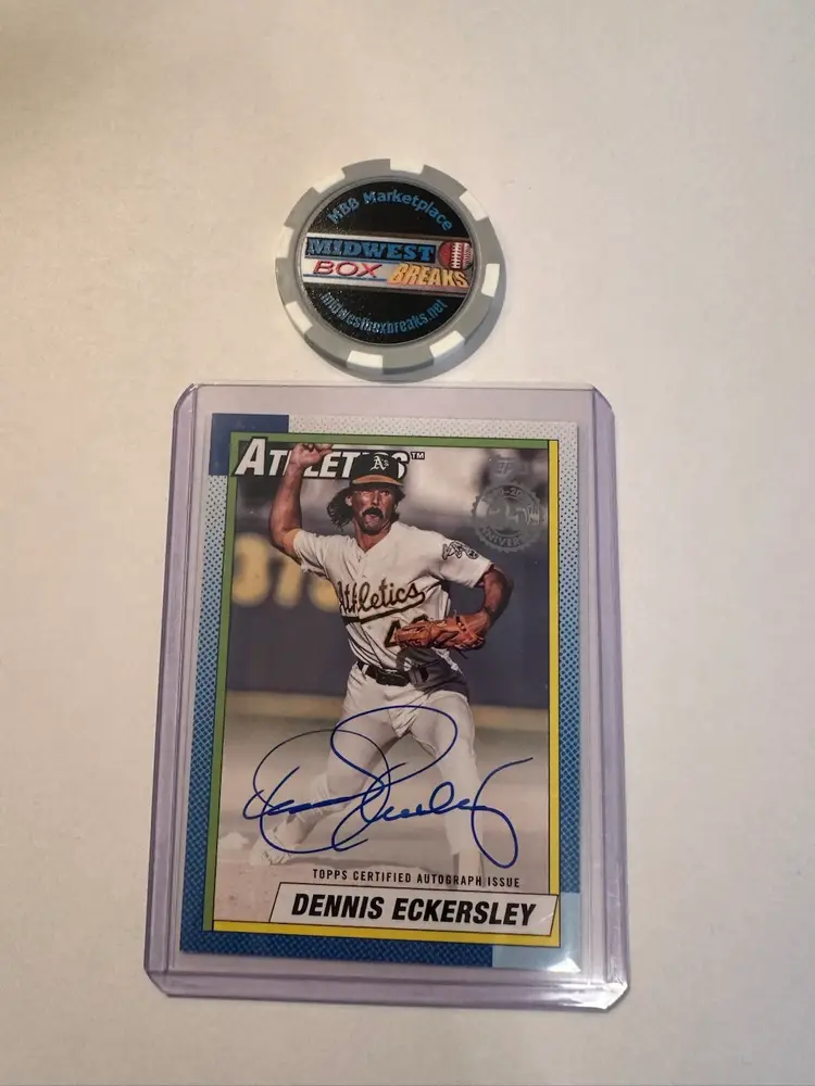 Dennis Eckersley 2025 Topps Series 2 1990 35TH On Card Auto