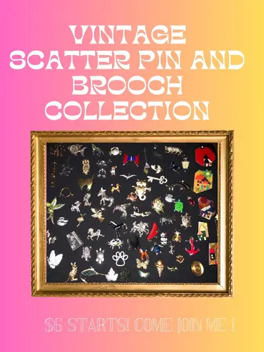 Vintage Scatter Pins And Brooches With Jenikay