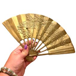 Brass Asian Phoenix Design Decor Fan