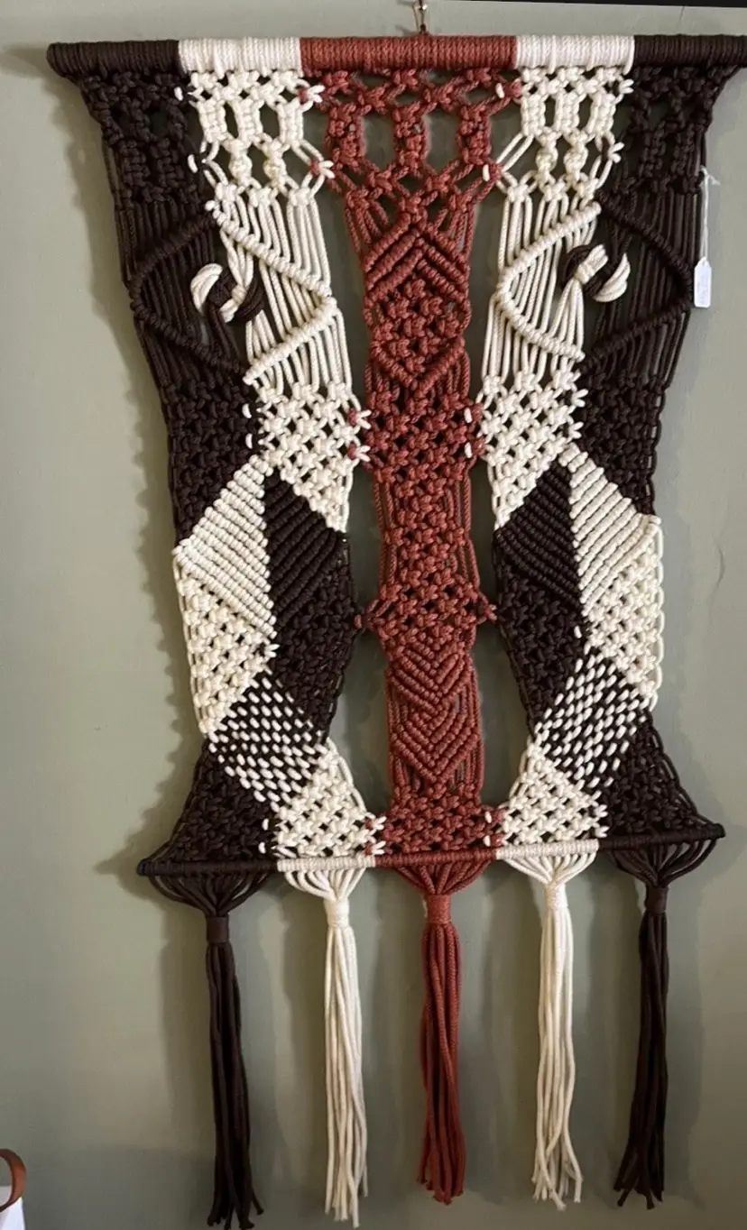 Vintage Macrame Wall Hanging Handmade