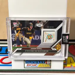 Jackson Merrill 005/125 Game Used Base Relic 2024 Topps Now San Diego Padres