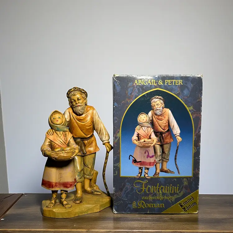 Fontanini Heirloom Nativity Collection Abigail & Peter 5" Limited Edition 1994