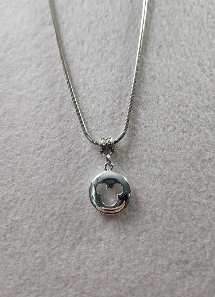 Recycled Mickey Mouse Necklace