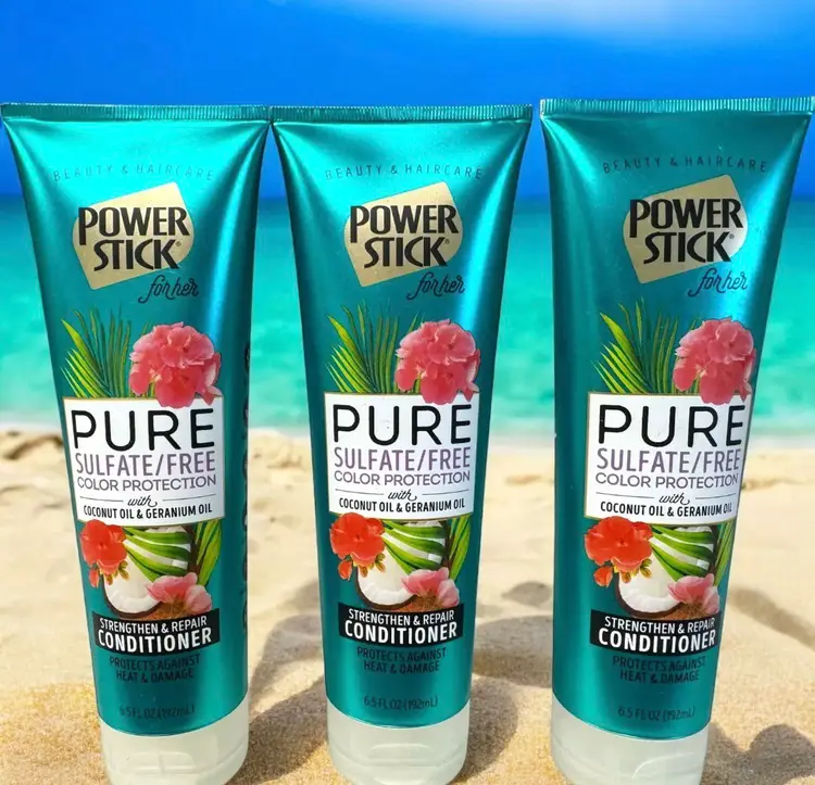 PowerStick Women's Coconut & Geranium Oil Conditioner Lot Of 3 New 6.5 oz Each