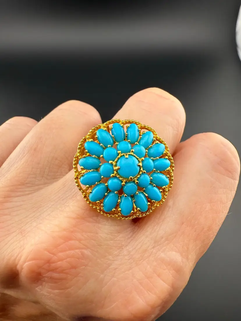 Heritage Gems Sleeping Beauty Turquoise "Signature" Ring