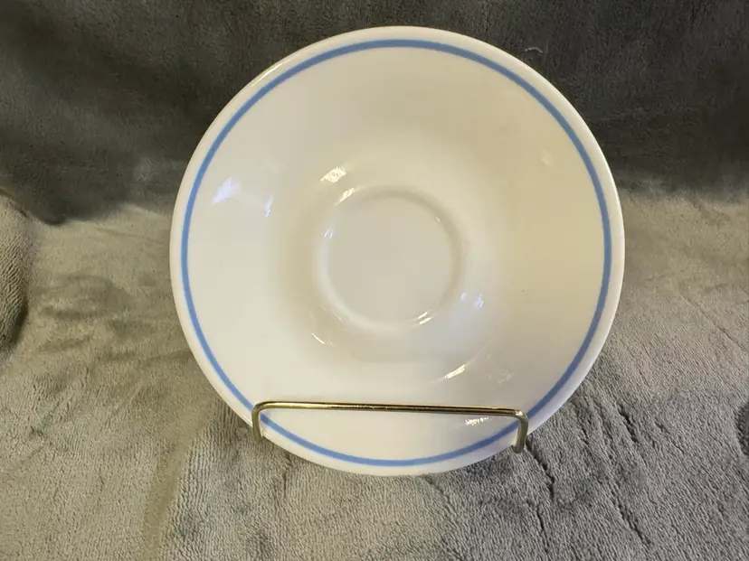 Vintage 2 Available Correlle Corningware White W/ Blue Colonial Mist Saucer EUC