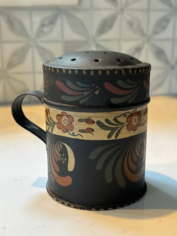 Vintage Toleware Sugar Shaker