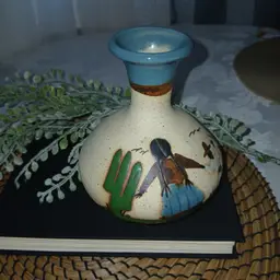 Tonala Mexican Folkart Vase