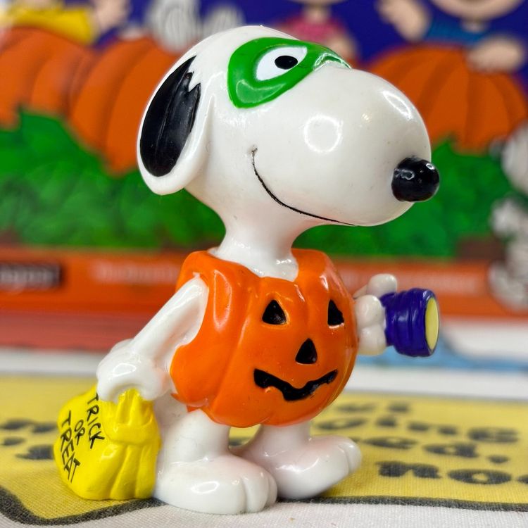 Snoopy In Pumpkin Costume Halloween PVC