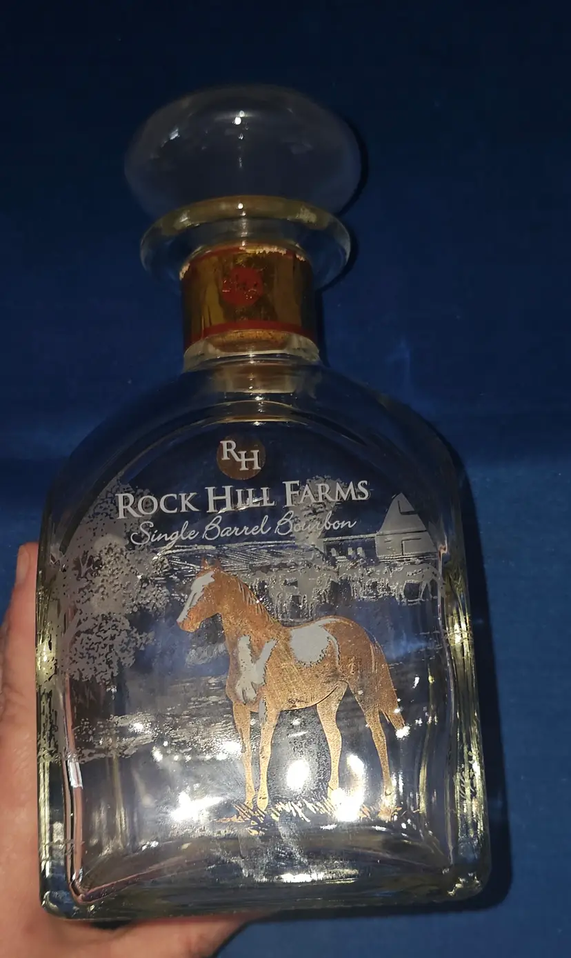 Rock Hill Farms Kentucky Straight Bourbon Whiskey Single Barrel Empty Bottle