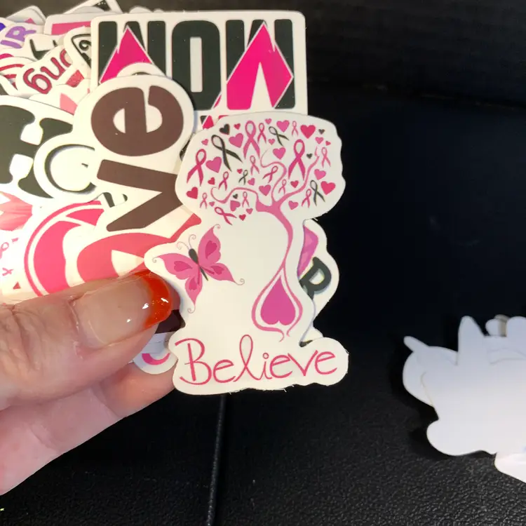 50-Breast Cancer Awareness Stickers