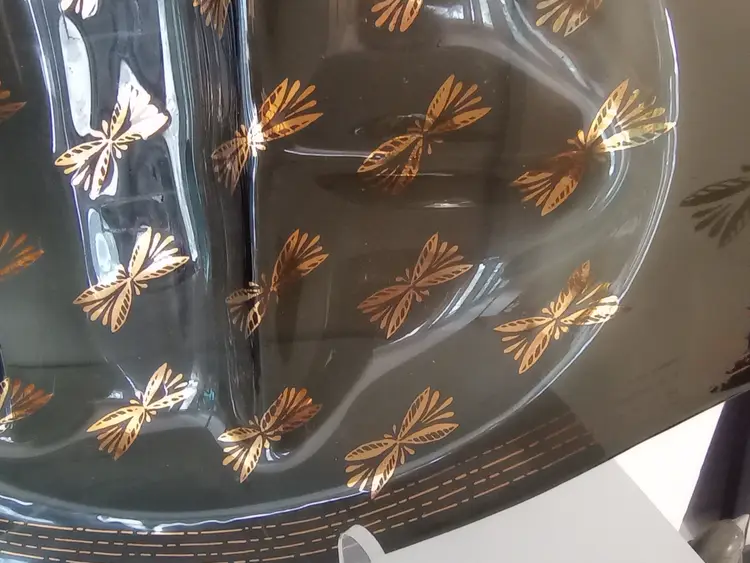 MCM Houze Glass Company divided dish