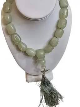 Vintage Jade? Buddha Face Beads Necklace (A9430)