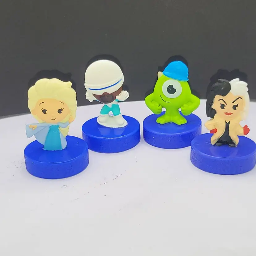 Set of 4 Miniature Disney Character Figures 2025 70th resort with boxes