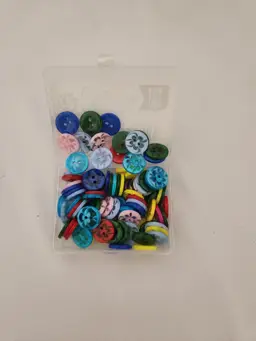 100 1/2 Inch Colorful Buttons