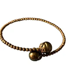 Tahitian Pearl Wrap Bracelet With Tiny Glass Facetted