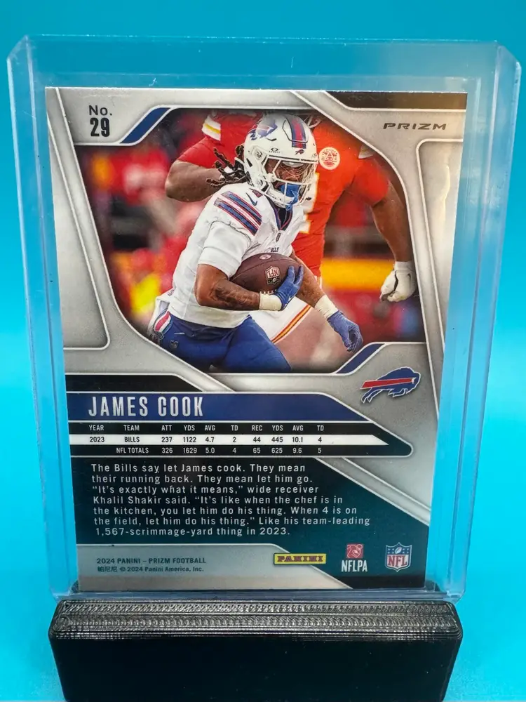 James Cook Prizm Neon Green Pulsar Buffalo Bills