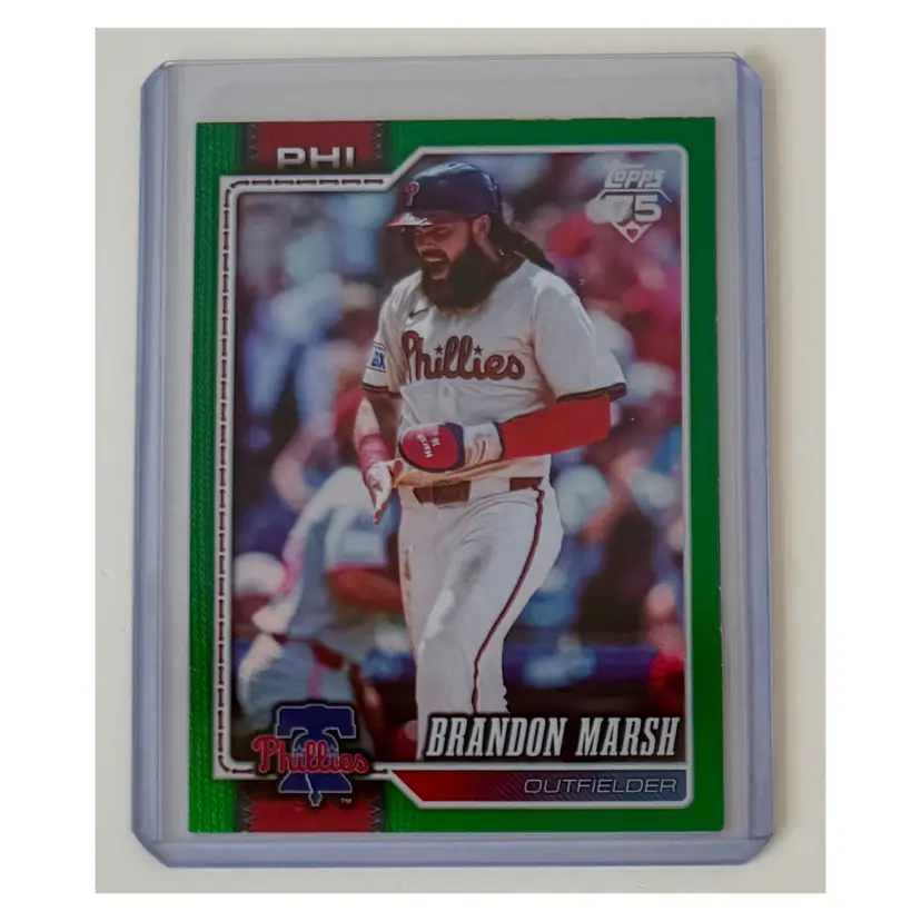 Brandon Marsh Green Rainbow Foil /99 Philadelphia Phillies