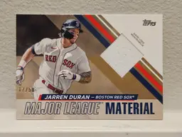 2024 Topps Series 2 Jarren Duran Major League Material Relic Gold 17/50