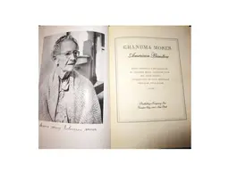 Vintage Book Grandma Moses American Primitive Hard Cover 1947 Paintings Comments