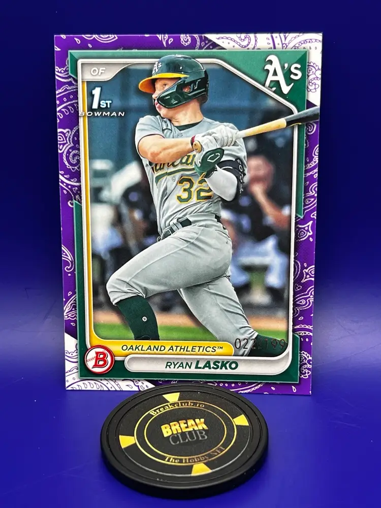 2024 Bowman 1st Ryan Lasko Purple Pattern #27/199