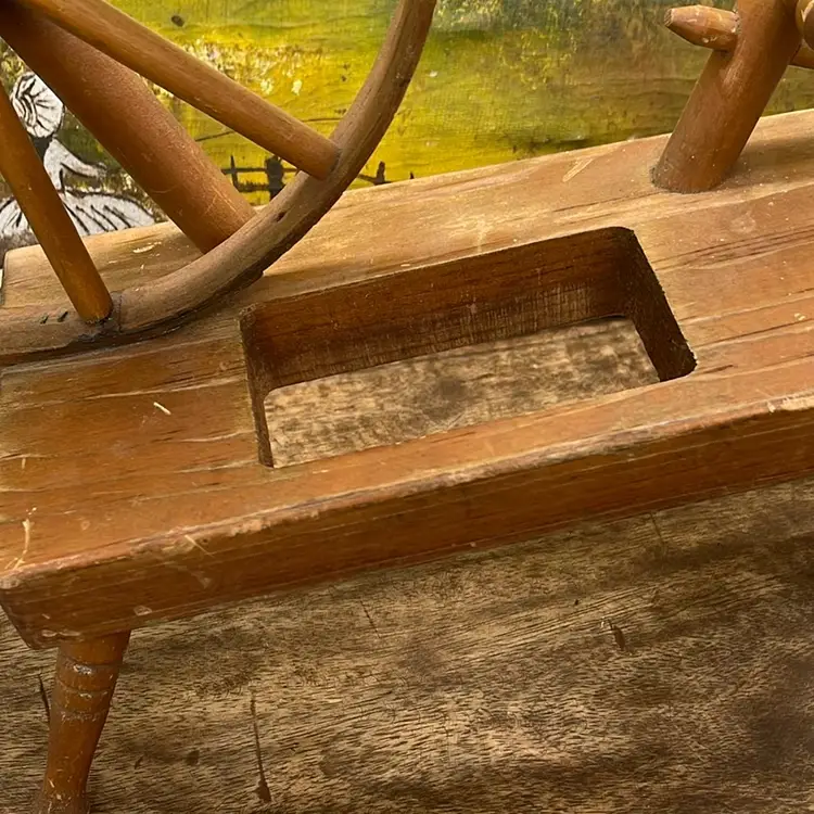 Mini Wheel And Spindle Wooden Rustic Farmhouse Decor