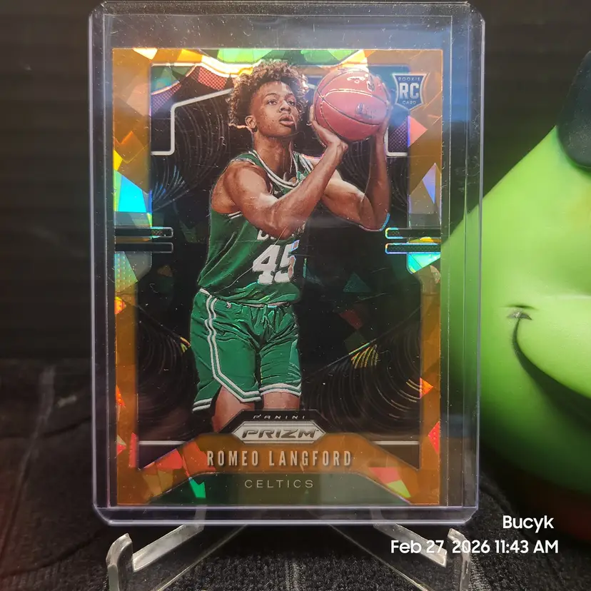 2019-20 Panini PRIZM Orange Cracked Ice - Romeo Langford Boston Celtics