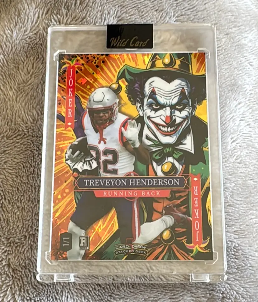 2025 Wild Card Treveyon Henderson 5 Card Draw Stacked Deck Joker #SDJW-THNo10 RC, SN1