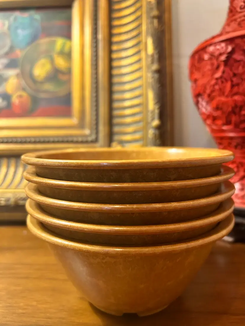 Mid Century US Army Military Mess Hall Bowls, Set Of 5