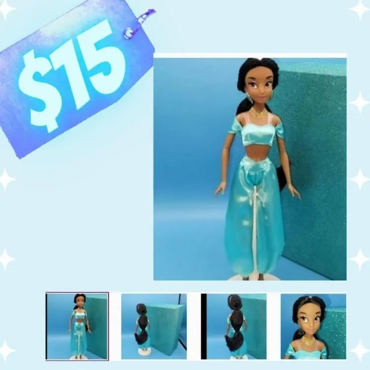 Disney Princess Jasimen Gift Set doll Lipsmackers, crayons NWOT