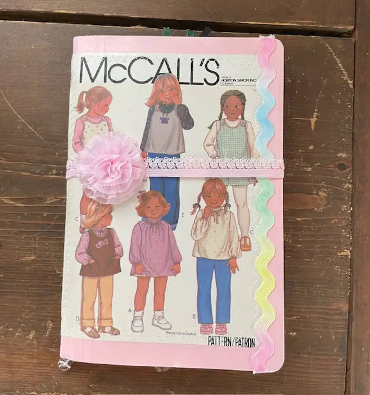 Pink Sewing Themed Journal